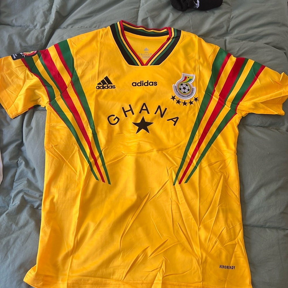Ghana Adidas retro soccer jersey